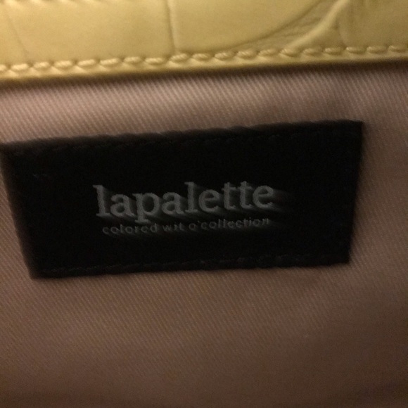 Lapalette Yellow Leather Crossbody Bag - Picture 6 of 7
